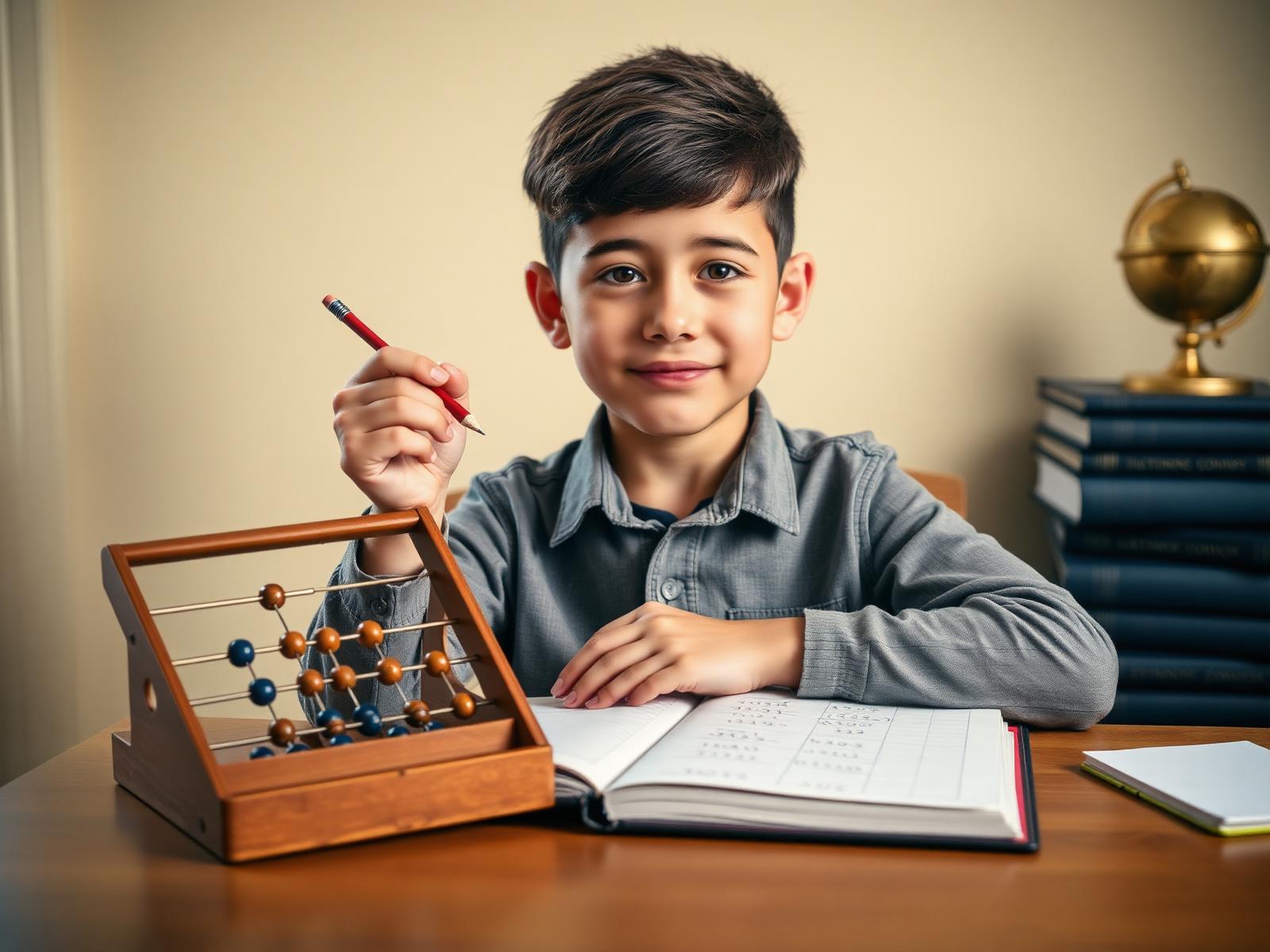 Numora student practising Vedic maths and mental arithmetic